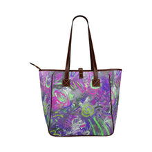 Load image into Gallery viewer, Graffiti Abstract Purple Classic Tote Bag (Model 1644)