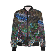 Load image into Gallery viewer, Dark Paisley All Over Print Bomber Jacket for Women (Model H36)