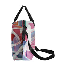 Load image into Gallery viewer, Abstract Circles Large Capacity Duffle Bag (Model 1715)