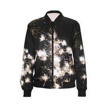 Load image into Gallery viewer, Fireworks Flower All Over Print Bomber Jacket for Women (Model H36)