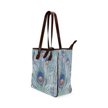Load image into Gallery viewer, Peacock Feathers Negative Classic Tote Bag (Model 1644)