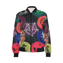 Load image into Gallery viewer, Dante's Inferno All Over Print Bomber Jacket for Women (Model H36)