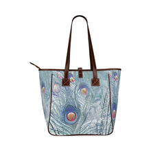 Load image into Gallery viewer, Peacock Feathers Negative Classic Tote Bag (Model 1644)