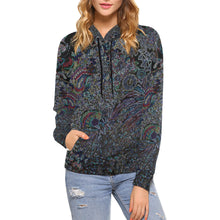 Load image into Gallery viewer, I Spy Paisley Glowing All Over Print Hoodie for Women (USA Size) (Model H13)
