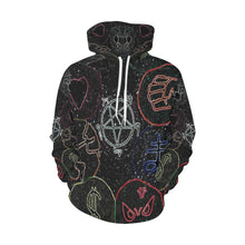 Load image into Gallery viewer, Dante's Inferno Glowing All Over Print Hoodie for Men/Large Size (USA Size) (Model H13)