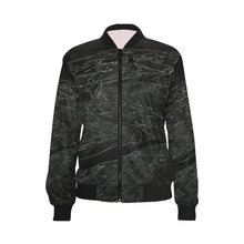 Load image into Gallery viewer, Aerial Flowing Glowing All Over Print Bomber Jacket for Women (Model H36)