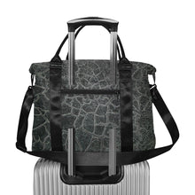 Load image into Gallery viewer, Crackle Black Large Capacity Duffle Bag (Model 1715)
