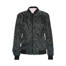 Load image into Gallery viewer, Moss Glowing All Over Print Bomber Jacket for Women (Model H36)