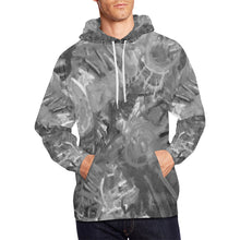 Load image into Gallery viewer, Graffiti Abstract Black and White All Over Print Hoodie for Men/Large Size (USA Size) (Model H13)