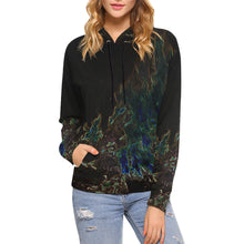 Load image into Gallery viewer, Feathery Flames Glowing All Over Print Hoodie for Women (USA Size) (Model H13)