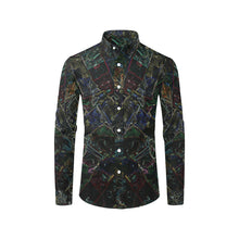 Load image into Gallery viewer, Oil Paints Glowing Men's All Over Print Casual Dress Shirt (Model T61)