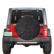 Load image into Gallery viewer, Rose Bouquet Flower Glowing 34 Inch Spare Tire Cover