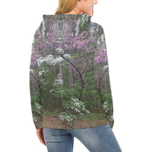 Load image into Gallery viewer, Arkansas Dogwood and Red Bud Flower All Over Print Hoodie (for Women)