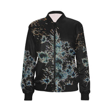 Load image into Gallery viewer, Fireworks Flower Glowing All Over Print Bomber Jacket for Women (Model H36)