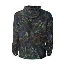 Load image into Gallery viewer, Graffiti Abstract Glowing All Over Print Quilted Windbreaker for Men (Model H35)