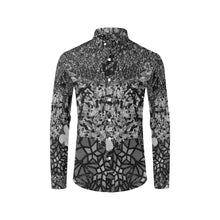 Load image into Gallery viewer, Holiday Paisley Black and White Men's All Over Print Casual Dress Shirt (Model T61)