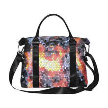 Load image into Gallery viewer, Molten Flames Mosaic Large Capacity Duffle Bag (Model 1715)