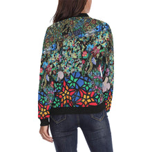 Load image into Gallery viewer, Holiday Paisley All Over Print Bomber Jacket for Women (Model H36)