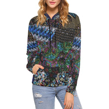 Load image into Gallery viewer, Dark Paisley All Over Print Hoodie for Women (USA Size) (Model H13)