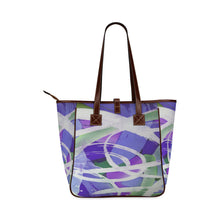 Load image into Gallery viewer, Abstract Circles Purple Classic Tote Bag (Model 1644)