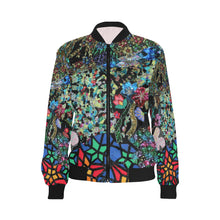 Load image into Gallery viewer, Holiday Paisley All Over Print Bomber Jacket for Women (Model H36)