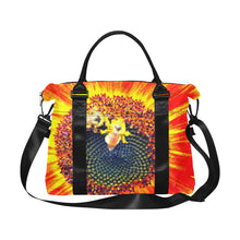 Load image into Gallery viewer, Busy Bee Sunflower Orange Large Capacity Duffle Bag (Model 1715)
