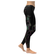 Load image into Gallery viewer, Fireweed Flower Glowing Low Rise Leggings (Invisible Stitch) (Model L05)