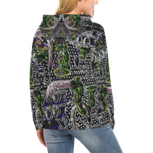 Load image into Gallery viewer, Complex Graffiti Glowing All Over Print Hoodie for Women (USA Size) (Model H13)