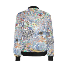 Load image into Gallery viewer, Fun and Fancy Paisley Negative All Over Print Bomber Jacket for Women (Model H36)
