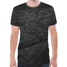 Load image into Gallery viewer, Aerial Flowing Glowing New All Over Print T-shirt for Men (Model T45)