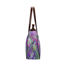 Load image into Gallery viewer, Graffiti Abstract Purple Classic Tote Bag (Model 1644)