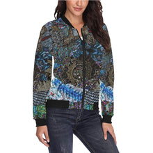 Load image into Gallery viewer, Cresent Paisley All Over Print Bomber Jacket for Women (Model H36)