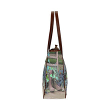 Load image into Gallery viewer, Blooming Boots Flower Blue Classic Tote Bag (Model 1644)