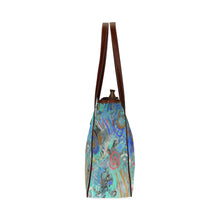 Load image into Gallery viewer, Graffiti Abstract Aqua Classic Tote Bag (Model 1644)