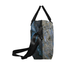 Load image into Gallery viewer, Marbled Abstract Blue Large Capacity Duffle Bag (Model 1715)