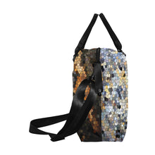 Load image into Gallery viewer, Marbled Abstract Mosaic Large Capacity Duffle Bag (Model 1715)