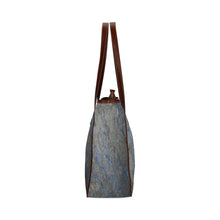 Load image into Gallery viewer, Marbled Abstract Blue Classic Tote Bag (Model 1644)