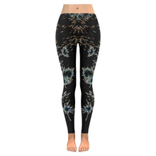 Load image into Gallery viewer, Fireworks Flowers Glowing Low Rise Leggings (Invisible Stitch) (Model L05)
