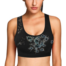 Load image into Gallery viewer, Fireworks Flower Glowing Women's All Over Print Sports Bra (Model T52)
