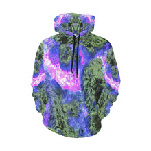 Load image into Gallery viewer, Molten Flames Purple All Over Print Hoodie for Women (USA Size) (Model H13)