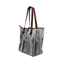 Load image into Gallery viewer, Surfboards Black and White Classic Tote Bag (Model 1644)