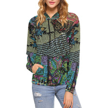 Load image into Gallery viewer, Paisley Power All Over Print Hoodie for Women (USA Size) (Model H13)