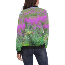 Load image into Gallery viewer, Fireweed Flower All Over Print Bomber Jacket for Women (Model H36)