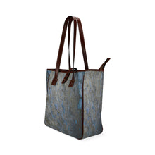 Load image into Gallery viewer, Marbled Abstract Blue Classic Tote Bag (Model 1644)