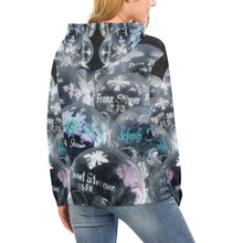 Load image into Gallery viewer, Painted Skulls Negative All Over Print Hoodie for Women (USA Size) (Model H13)