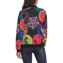 Load image into Gallery viewer, Dante's Inferno All Over Print Bomber Jacket for Women (Model H36)