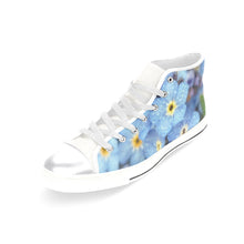 Load image into Gallery viewer, Forget Me Not Flower Women's Classic High Top Canvas Shoes (Model 017)