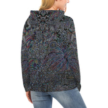 Load image into Gallery viewer, I Spy Paisley Glowing All Over Print Hoodie for Women (USA Size) (Model H13)