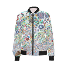 Load image into Gallery viewer, I Spy Paisley Negative All Over Print Bomber Jacket for Women (Model H36)