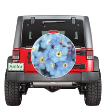 Load image into Gallery viewer, Forget Me Not Flower 32 Inch Spare Tire Cover